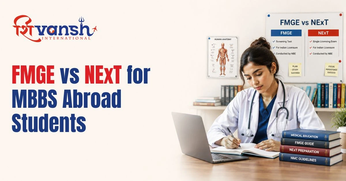 FMGE vs NExT for MBBS Abroad Students